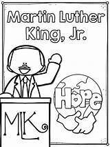 Luther Martin King Coloring Jr Pages Sheet Worksheets Kids sketch template