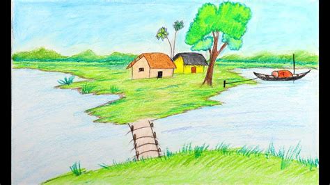 easy landscape drawing  beginners  paintingvalleycom explore