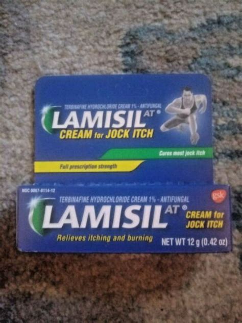 Lamisil Cream For Jock Itch 12g 42 Oz Relieves Itching And Burning