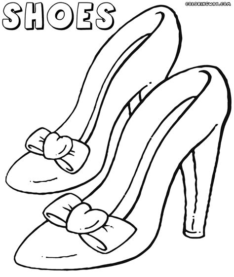shoes coloring pages coloring pages    print