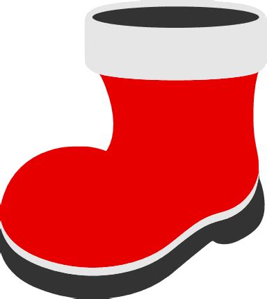 santa claus shoe boots christmas  svg file svg heart