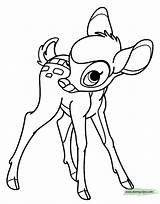 Bambi Coloring Pages Disneyclips Cute Shy Pdf Funstuff sketch template