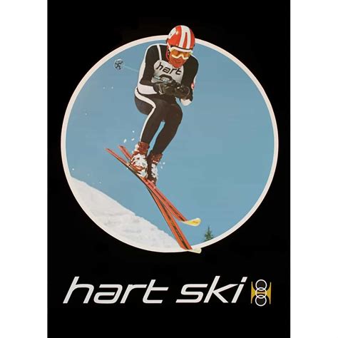 hart original vintage ski poster