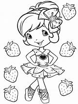 Strawberry Shortcake Coloring Pages Printable Print Cartoon sketch template