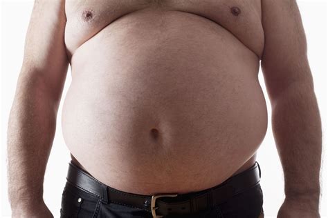 big belly   fat man isolated  white healthfitness talk