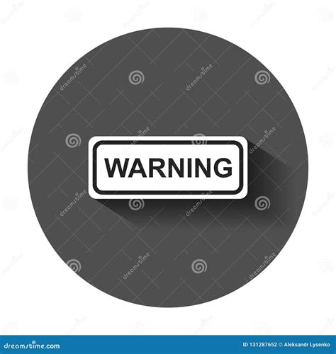 warning caution sign icon  flat style danger alarm vector il stock vector illustration