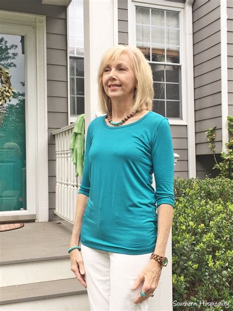 Fashion Over 50 Spring Comfort Top Southern Hospitality
