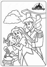 Ariel Eric Coloring Pages Prince Template Printable sketch template