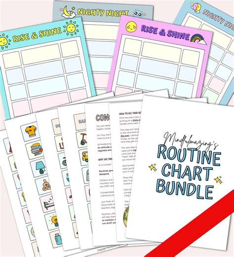 routine charts  kids  ages     charts  kids