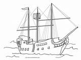 Pirate Ship Coloring Pages Color Ships Graphic Clipartqueen sketch template