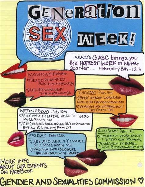 Information About Gensex2010  On Generation Sex Week Davis