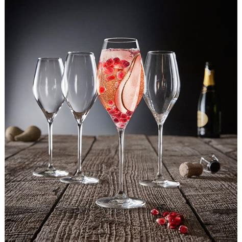 Linea Cocktail Collection Prosecco Glass Set Of 4