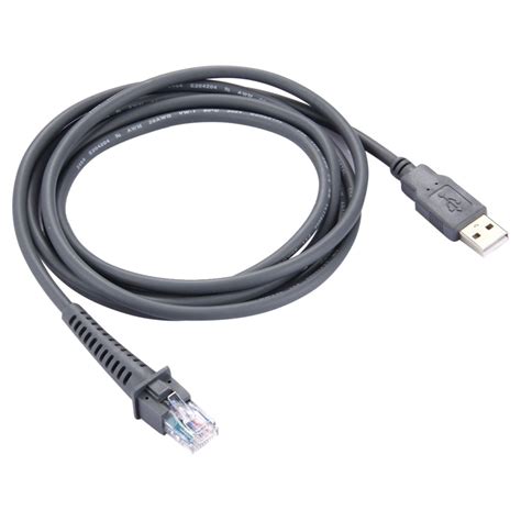 usb  male  rj scanner serial data cable  symbol ls ap ls grey