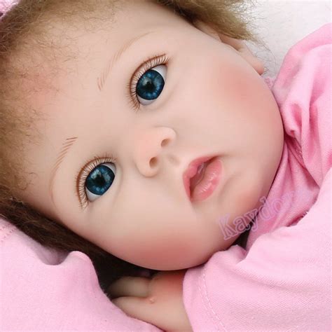 realistic reborn baby dolls newborn babies  vinyl silicone girl doll