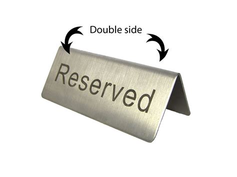 awesome reserved signs  tables  reserved table sign template
