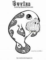 Coloring Pages Manatee Cuties Manatees Printable Creative Kolorowanki Kids Animal Skylanders Color Popular Getcolorings Colouring Cute Choose Board Coloringhome sketch template