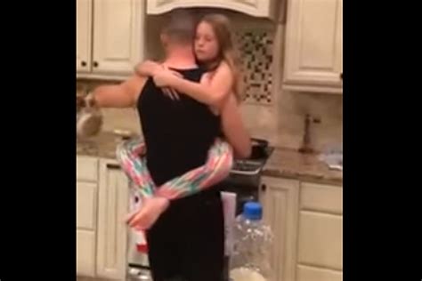 dad s kitchen dance with daughter is the definition of sweet