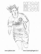 Messi Colorearrr sketch template