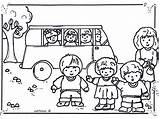 Coloring Bus School Pages Cartoon Kids Children Buses Popular Library Clipart Coloringhome sketch template