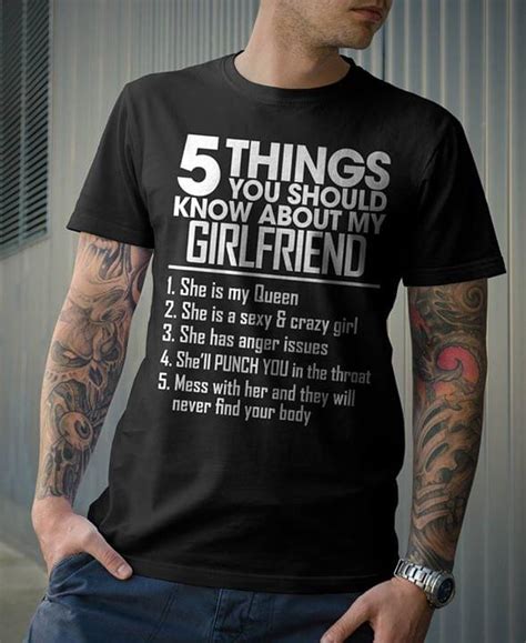 5 things you should know about my girlfriend shirt teepython