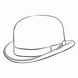 Hat Drawing Line Coloring Clipartmag sketch template