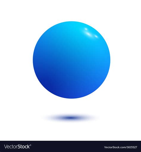 blue ball isolated royalty  vector image vectorstock