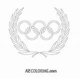 Coloring Olympic Rings Pages Coloringhome Olympics Ring Comments sketch template