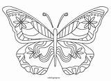Butterfly Coloring Pages Monarch Wings Morpho Blue Simple Easy Color Cut Getcolorings Printable Sheets Butterflies Spring Template Colorings Getdrawings Detailed sketch template