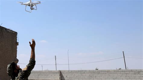 military shoots  hostile drone  syria  atlantic