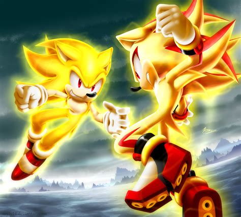 Supersonic Supershadow By Myly14 On Deviantart Sonic And