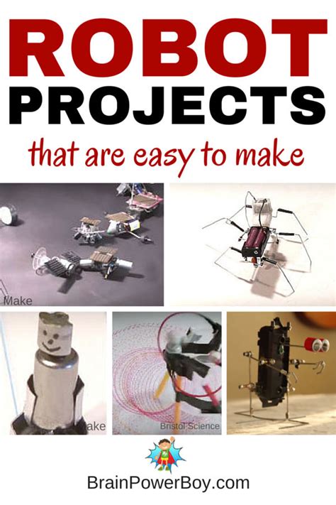 robot easy robot projects kids  build