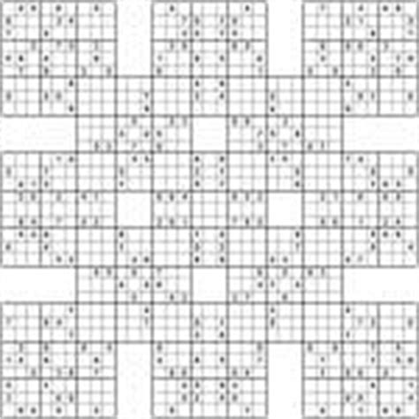 huge complete  grid samurai sudoku puzzle