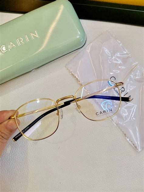 carin korea womens full rim round retro combination glasses frames