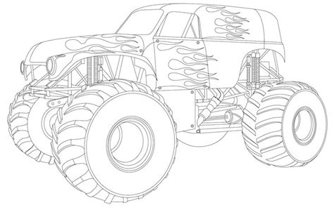 monster truck coloring pages grave digger trucktough monster truck