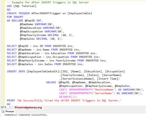 after insert triggers in sql server example