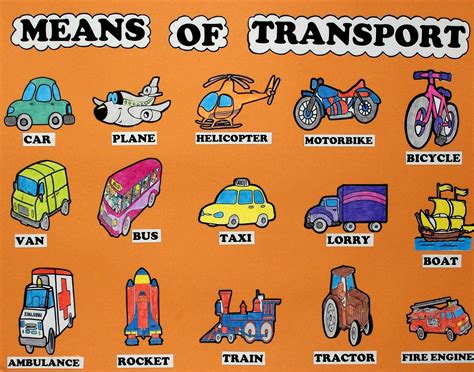 english   vocabulary means  transport