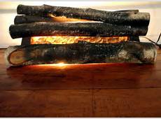 Vintage Fireplace Logs Fire Place Insert Faux Fake Fire Vintage