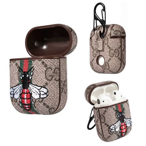 airpods case gucci fashion leather snake leather