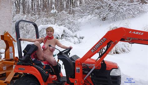 good wife plows the snow in the nude march 2015 voyeur web