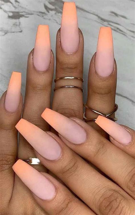 11 Impressive Spring Nails Coffin Ombre