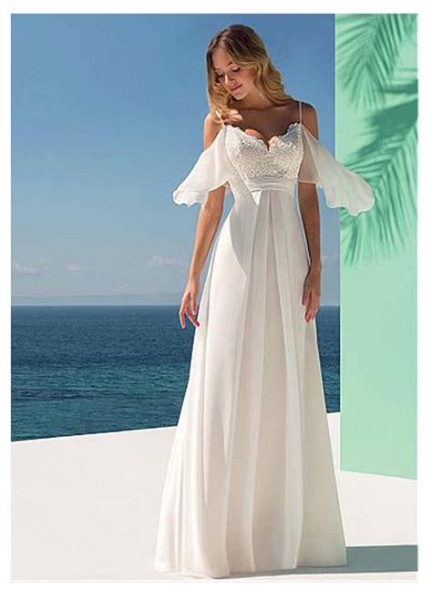 Ivory Informal Bridal Dress 2019 Beach Wedding Dresses Romantic Vestido