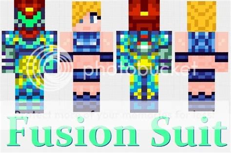 Samus Aran Fusion Suit Removable Suit Minecraft Skin