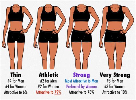 Survey Results The Most Attractive Female Body Composition Muscle