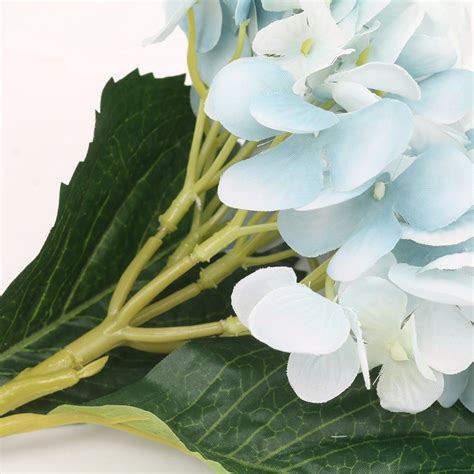tureclos 2pcs silk artificial hydrangea flower bouquet home wedding