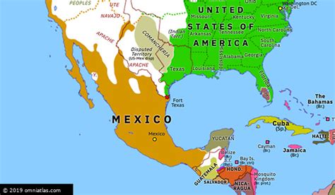 outbreak   mexicanamerican war historical atlas  north