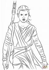Rey Coloring Pages Awakens Force Wars Star Episode Vii Printable Colouring Book Color Super Drawing Cartoon Choose Board sketch template