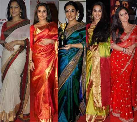 vidya balan bollywood sarees indian fashion mantra