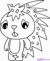 Friends Happy Tree Flaky Coloring Pages Draw Step Drawing Library Clipart Cartoons Character Print Popular Dragoart sketch template