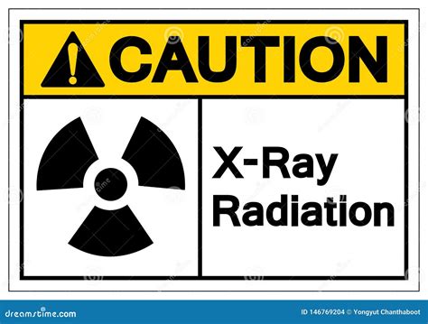 caution  ray radiation symbol sign vector illustration isolate  white background label
