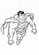 Coloring Super Hero Pages Man Superhero Superman Captain sketch template
